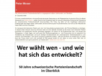 peter-moser.ch Webseite Vorschau