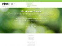 priolite.com Webseite Vorschau