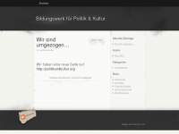 politikundkultur.wordpress.com Webseite Vorschau