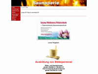saunaperle.at Webseite Vorschau