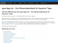 aqua-tipps.de Webseite Vorschau