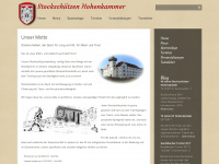 stockschützen-hohenkammer.de Webseite Vorschau