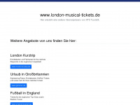 london-musical-tickets.de Webseite Vorschau