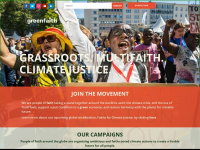 greenfaith.org Webseite Vorschau