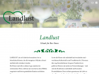 landlust.at Webseite Vorschau
