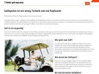 birdie-golf-tegernsee.de Webseite Vorschau