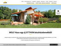 wolfhaus.hu Webseite Vorschau