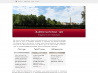 studentenwohnheim-halle.de Webseite Vorschau