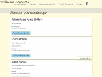 wellmann-concerts.de Webseite Vorschau