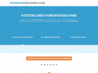 forenverzeichnis.com Webseite Vorschau