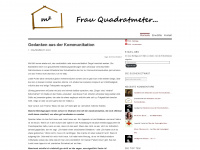 quadratmeter.wordpress.com Webseite Vorschau