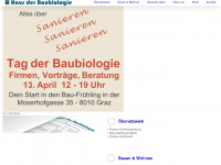 hausderbaubiologie.at Webseite Vorschau