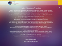 meteorite-museum.de Webseite Vorschau