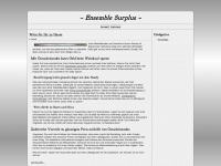 ensemble-surplus.de Webseite Vorschau