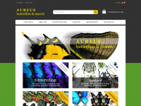 aureus-butterflies.de Webseite Vorschau