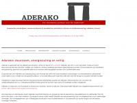 aderako.nl Webseite Vorschau
