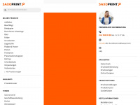 saxoprint.ch Webseite Vorschau