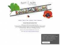 blattbluete-bottrop.de Webseite Vorschau