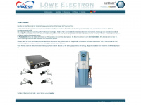 löwe-electron.de Webseite Vorschau