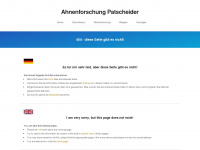 patscheider.net Webseite Vorschau