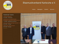blasmusikverband-karlsruhe.de Webseite Vorschau