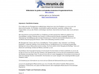mrunix.de Webseite Vorschau
