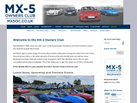 mx5oc.co.uk Webseite Vorschau