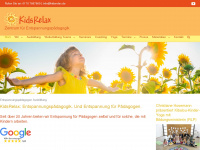 kidsrelax.de Webseite Vorschau