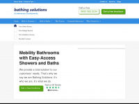 bathingsolutions.co.uk Webseite Vorschau