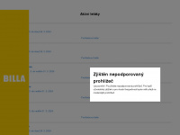 billa.cz Webseite Vorschau