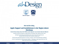 ahdesign.ch Webseite Vorschau