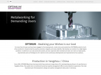 optimum-machines.com Webseite Vorschau