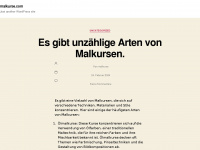 malkurse.com Webseite Vorschau