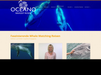 oceano-whalewatching.com Webseite Vorschau