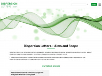 dispersion-letters.com Webseite Vorschau