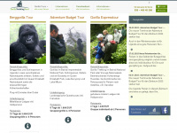 gorillatrekkingtours.com Webseite Vorschau