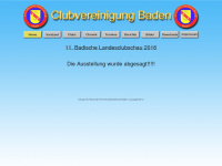 clubvereinigung-baden.de Webseite Vorschau
