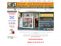 dispinzeri-schuh-schluesseldienst.de Webseite Vorschau