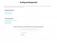antiquariatsportal.de Webseite Vorschau