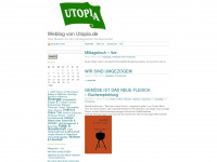 utopiablog.wordpress.com Webseite Vorschau