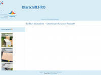 klarschiff-hro.de Webseite Vorschau