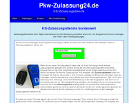 pkw-zulassung24.de Webseite Vorschau