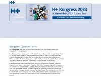 hplus-kongress.ch Webseite Vorschau