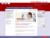 migration.gv.at Webseite Vorschau