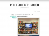 rechercheberlinbuch.wordpress.com Webseite Vorschau