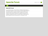 apocrita-forum.de Webseite Vorschau