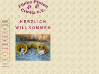 flinke-pfoten-crinitz.de Webseite Vorschau
