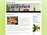 w3infach.wordpress.com Webseite Vorschau