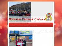muellroser-carneval-club.de Webseite Vorschau