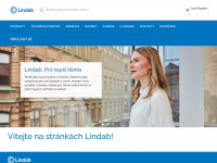 lindab.cz Webseite Vorschau